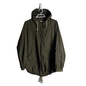 Warehouse One Women's Military Green Full Zip Lightweight Jacket